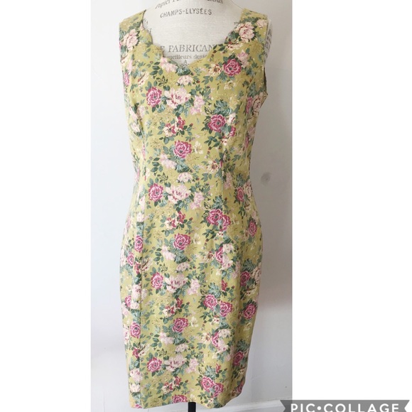 Laura Ashley Dresses & Skirts - Laura Ashley 80’s Vintage Floral Sheath Dress